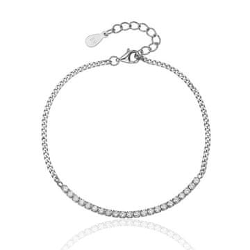 JVD Bleščeča srebrna zapestnica s cirkoni SVLB0557XJ6BI18