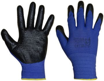 shumee NITRILBELAGDA POLYESTERHANDSKAR BLÅ 10