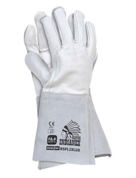 shumee ZVÁRACIE RUKAVICE, ŠTIEPANÁ KOŽA + DRÁŽDENÝ MATERIÁL 35 CM RSPL2XLUX