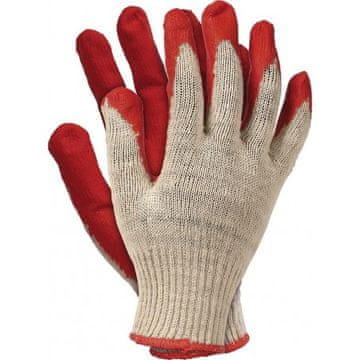 shumee ČERVENÉ POGUMOVÉ OCHRANNÉ RUKAVICE 450 - 10 PÁROV - REK RUC 450