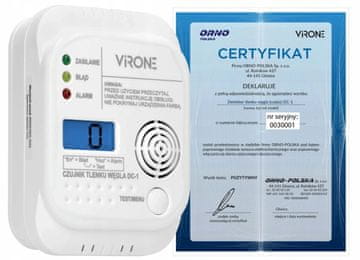 shumee BATTERIDRIVEN KOLMONOXIDDETEKTOR 7 ÅR MED DISPLAY