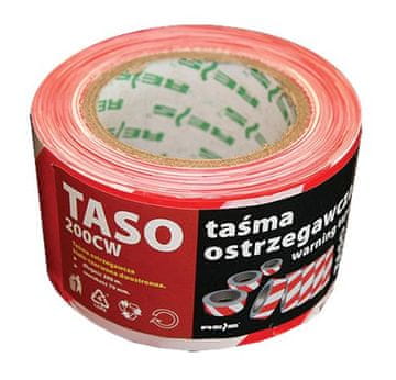 shumee VARNINGSTEJP VIT-RÖD 70MM*200M - TEJP 70*200