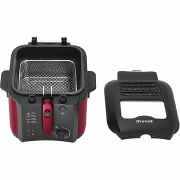 BRANDT Friteza Brandt FRI25R Črna Rdeča 1 kg 2,5 L