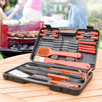 InnovaGoods Žar v kovčku Barbecase InnovaGoods 18 Kosi
