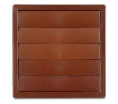 airRoxy VENTILATIONSGALLER MED GRAVITY-LAMELL 170*170, FI 100 BRUN - RX 02-309