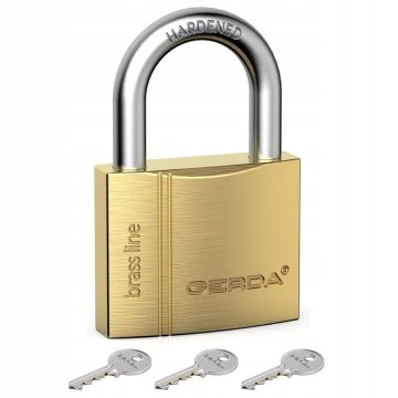 shumee BRASS LINE KMZ S5010A MÄSSINGSHACKE HÄNGLÅS 50MM BLISTER - MP KLO 05359