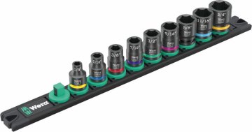 shumee ZYKLOP 3/8" HYLSNYCKELSATS, B-SLAG, MAGNETLISTA, 9 DELAR - W05005452001
