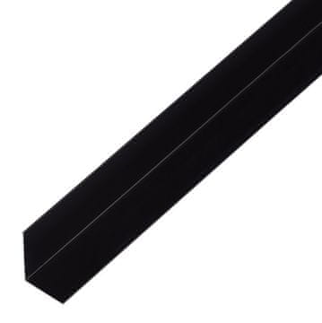 shumee ANODISERAD ALUMINIUMVINKELPROFIL SVART 1000X25X25X1.0 - G/472955