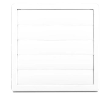 shumee PREZRAČEVALNA REŠETKA Z GRAVITACIJSKIMI ŽALUZIJAMI 170*170, FI 120 BELA - RX 02-304