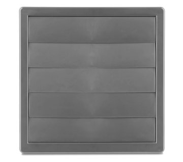 shumee PREZRAČEVALNA REŠETKA Z GRAVITACIJSKIMI ŽALUZIJAMI 170*170, FI 150 SIVA - RX 02-302