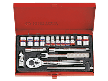 shumee SET MED INCIENTIVE-HYLSA 1/4 6-PUNKT 18 DELAR MED TILLBEHÖR