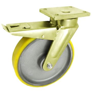 shumee KOLO IZ LITEGELEZA IN POLIURETANA 250 MM, VARJENO OHIŠJE KOLES + ZAVORA 95ZPH