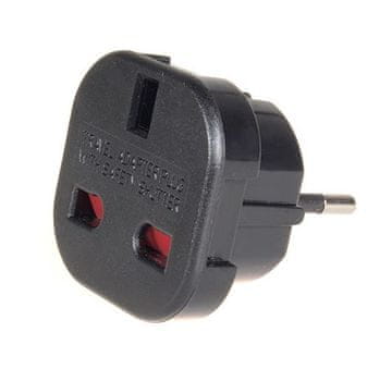shumee ADAPTER ZA POLJSKI VTIČ ZA ANGLEŠKO VTIČNICO ČRNEGA POLJA EL-0174-BK - E+31-5615