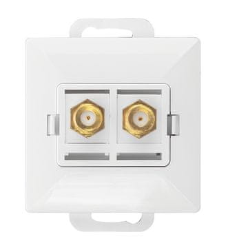 shumee DVOJNA TV VTIČNICA PEARL TIP F - E+9001846