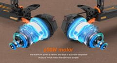 KuKirin Električni skuter, motor 600 W, baterija 48 V, največja hitrost 45 km/h, doseg 55 km, skuter za odrasle