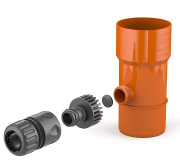 shumee ZBER DAŽĎOVEJ VODY 63 MM ČERVENÁ TEHLA - C 60-206