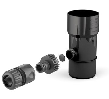 shumee ZBERNÁ DAŽĎOVÁ VODA 63 MM ČIERNA - C 60-209
