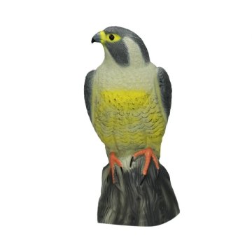 shumee FÅGELAVSKRIVARE SILHUETT - SITTENDE FALK GUL - MXL OD SO