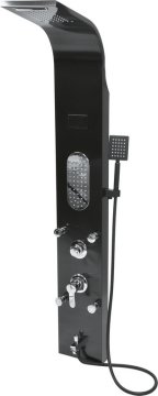 shumee DUSCHPANEL STEELY 5 SVART TITAN - W-75984