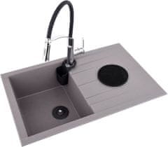 shumee FLEXIBEL TVÅPIPSBLANDARE, SVART - W-75675