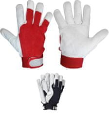 shumee ROKAVICE IZ KOZJEGA USNJA, Z JEŽKOM, SAFETICULT PRO, TECHNIK R.8 - 12 PAROV - REK SKRLEV8