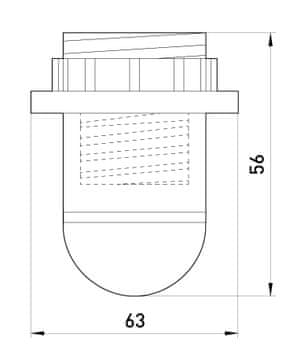 Next PLASTIČNI OKOLIŠČE ZA ŽARNICO Z OBROČEM E14 BELA - EX-S9100006
