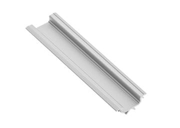 GTV ALUMINIJASTI LED PROFIL POD KOTOM GLAX SILVER 2M - V-GLAXKTAL