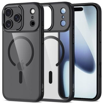 Tech-protect MagMat MagSafe ovitek za iPhone 17 Pro, črna/prozoren