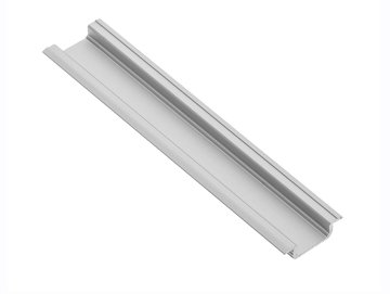 shumee LED ALUMINIJASTI PROFIL Z GLAX SREBRNIM OBROČNIKOM 2M VGRADNI - V-GLAX-AL