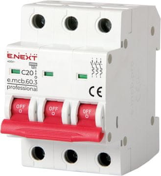 Next PRETOKOVNO ODKLOPALNIK MCB.PRO60 3P C20A 6KA - EX-P042032