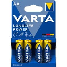 Varta VARTA alkalna baterija R6 (AA) Longlife Power 4 kos