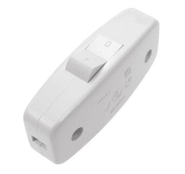 shumee ENOPOLNO STIKALO 2,5 A BELO WP8A01 ZA KABEL - E+WP8A01