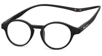 shumee Lenonki okrogli okvirji za korekcijska očala, prozorne leče, Sunoptic CP140D, temno modra, prozorna