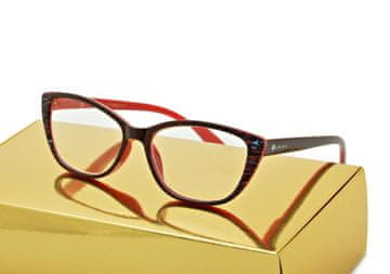 shumee Ženska računalniška očala Cat Eye MODRA SVETLOBA z upogibom 25137B breskovo zlata