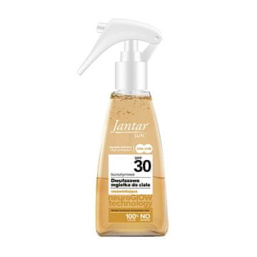 shumee Jantarna dvofazna zaščitna meglica za telo z zaščitnim faktorjem SPF30 za osvetljevanje