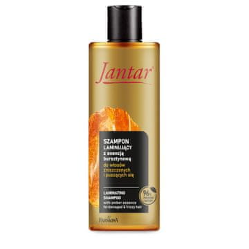 shumee Laminirajoči šampon za poškodovane in skodrane lase z esenco jantarja, proteini in ceramidi