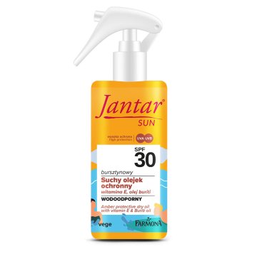 shumee Zaščitno suho olje jantarja SPF 30 z vitaminom E in oljem buriti