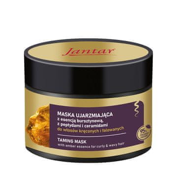 shumee Ukrotljiva maska z esenco jantarja, peptidi, ceramidi in oljem makadamije