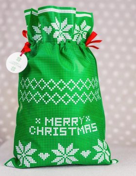 shumee Darilna vrečka - klasična zelena 20x30cm