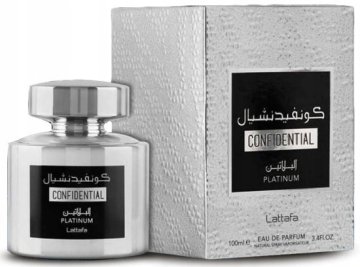 shumee LATTAFA Confidential Platinum 100 ml EDP Spray uniseks parfumska voda
