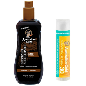 shumee Australian Gold Spray Accelerator + zaščitna šminka