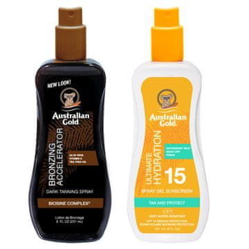 shumee Australian Gold Spray Accelerator + Spray Gel SPF15