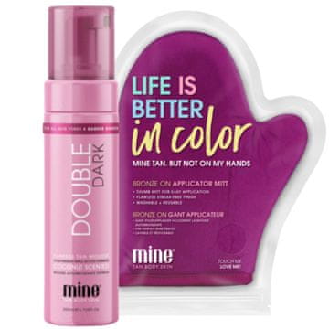 Minetan MineTan Double Dark samoporjavitvena pena + rokavice
