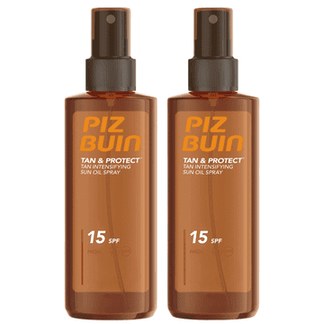 shumee Piz Buin Tan & Protect olje v spreju za sončenje SPF15 x2 kos