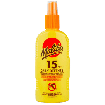 shumee Malibu Daily Defense SPF15 krema za sončenje + sprej proti komarjem