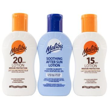 shumee Malibu Travel Pack losjoni za sončenje SPF15 SPF20 + losjon za po sončenju