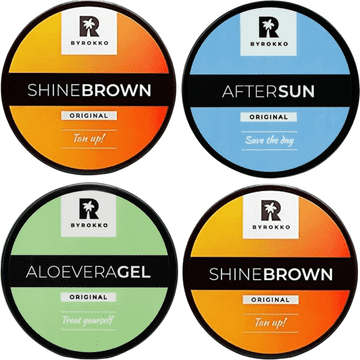 shumee Byrokko Sunkissed set za sončenje 2x Shine Brown 1x Aloe Vera 1x After Sun