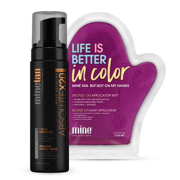 shumee MineTan Absolute X20 samoporjavitvena pena + rokavice