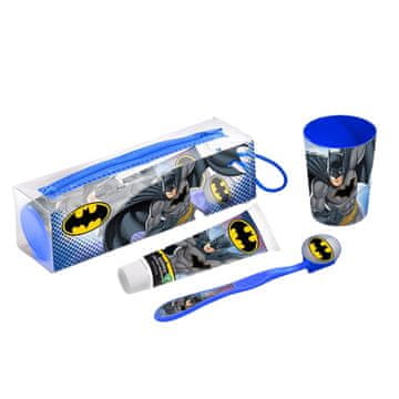 shumee Komplet zobne ščetke, zobne paste in skodelice iz risanke Batman
