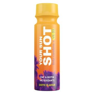 shumee Vaš Sun Shot Vit. D3 Pijača za sončenje EXOTIC FLAVOR 80 ml